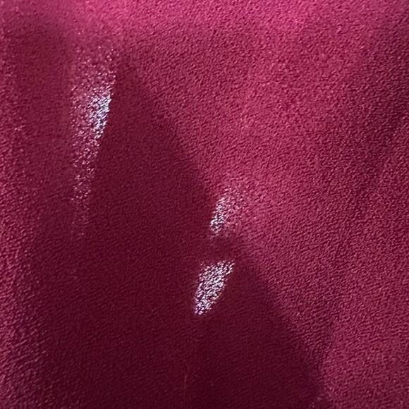 Ann Taylor LOFT Draped Sleeve Mixed Media Top, Size Medium - Picture 5 of 8